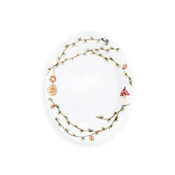 KÄHLER DESIGN Kähler Hammershøi Christmas Oval Skål 28,5x22,5 cm