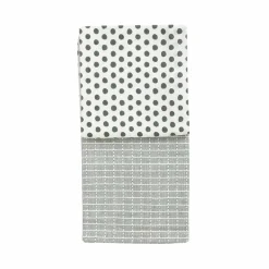 CHRISTIANIA 1739 Kjøkkenhåndkle Grønn/Mønster Bomull 50X70cm 2pk