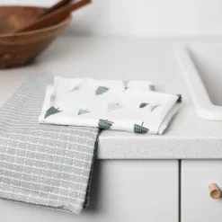 CHRISTIANIA 1739 Kjøkkenhåndkle Skog/Mønster Bomull 50X70cm 2pk