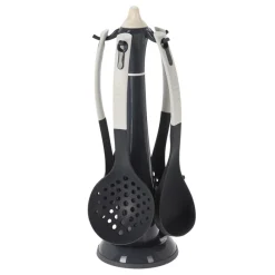 BØRSCOMPAGNIET AS Kjøkkenredskap 5 Deler Med Stativ 31,5cm Grå