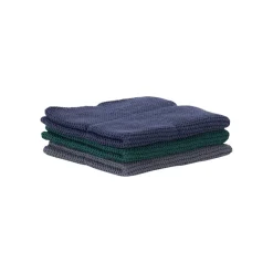 CHRISTIANIA 1739 Klut Sort/Grønn/Blå 25x25cm 3pk