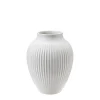KNABSTRUP KERAMIK Vase 12,5cm Riflet Hvit