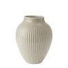 KNABSTRUP KERAMIK Vase 20cm Riflet Sand