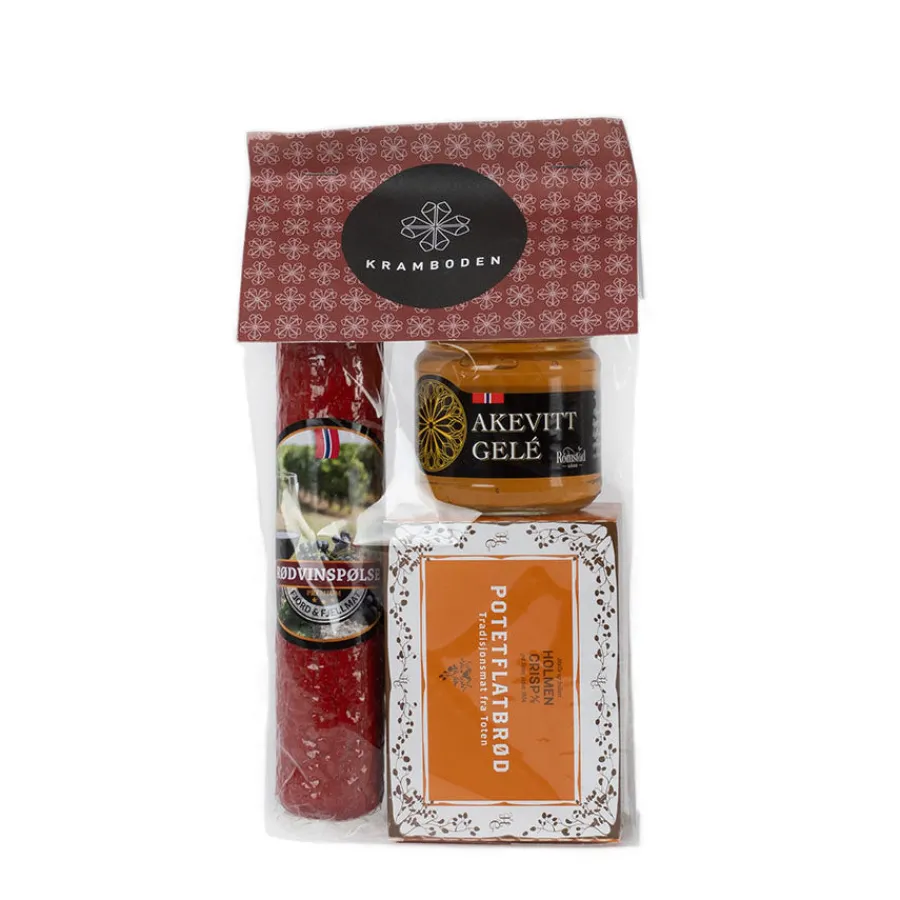 KRAMBODEN Gavepakke Spekepølse/Flatbrød/Gele