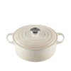 LE CREUSET Støpejernsgryte 4,2L/24cm Meringue