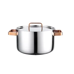 LØVE Løve Boen Gryte 3-Ply 3,5L 20cm Med Rosegull Håndtak