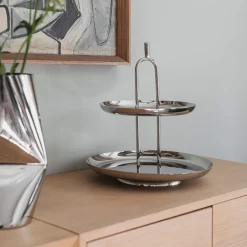 LØVE Løve Vinje Etasjefat Rustfritt Stål 30cm Sølv