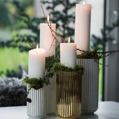 LYNGBY Porcelæn Vase 20,5cm Gull