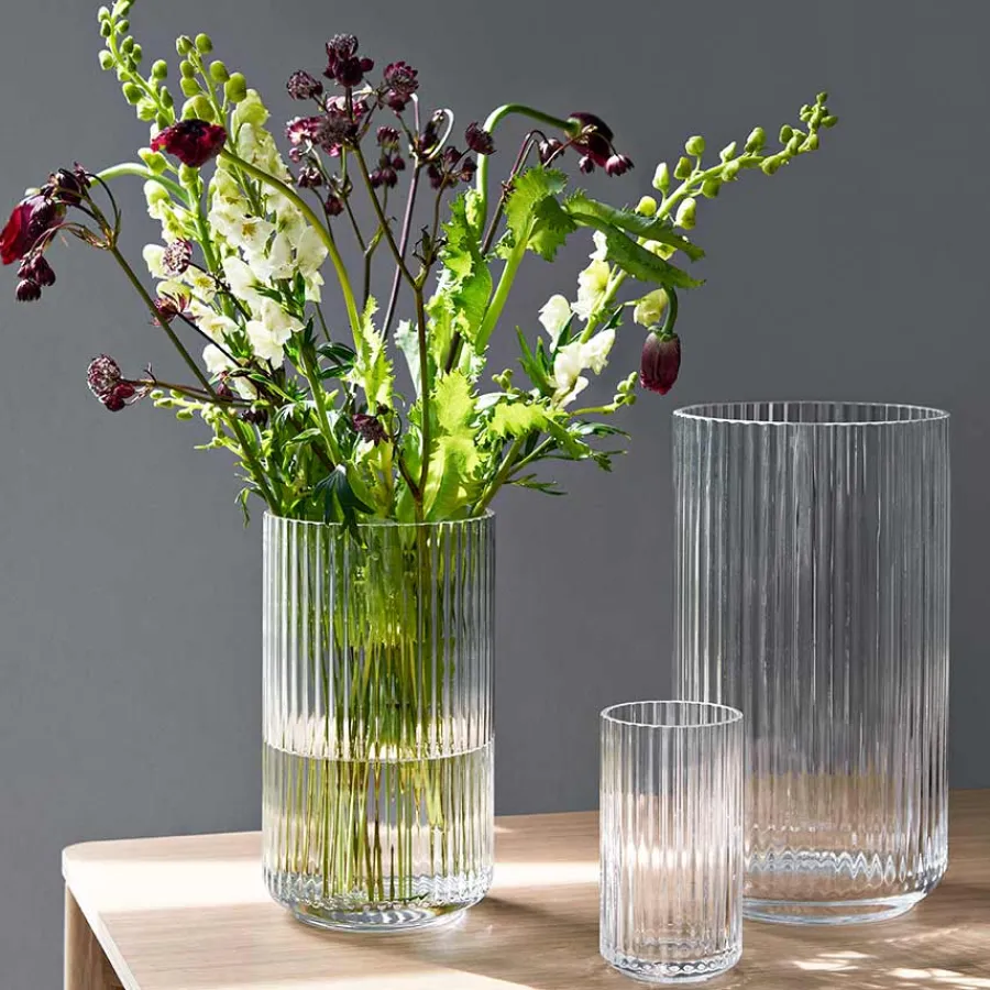 LYNGBY Porcelæn Vase 20,5cm Klart Glass