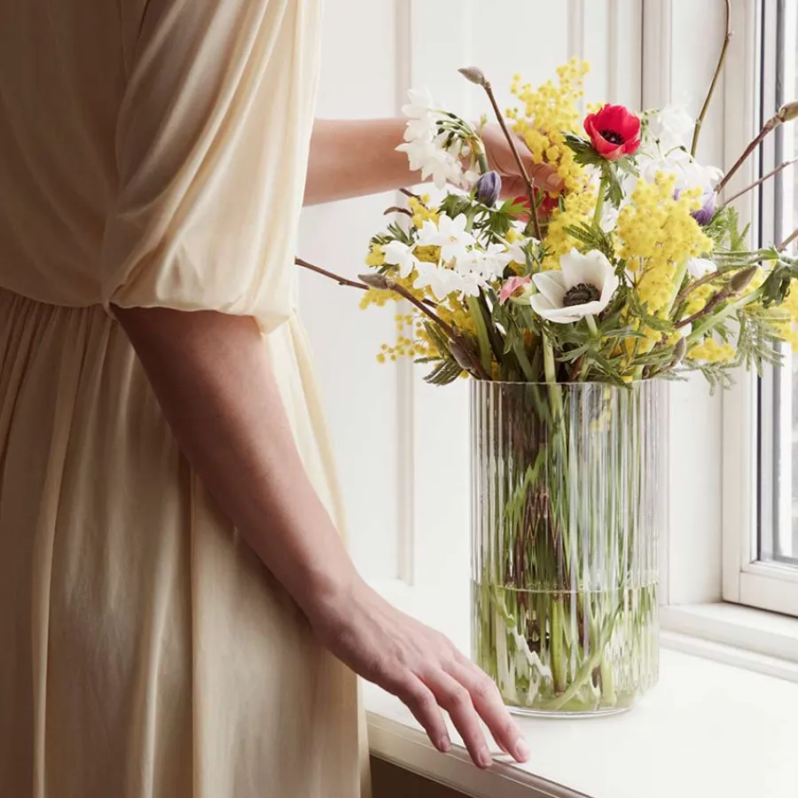 LYNGBY Porcelæn Vase 20,5cm Klart Glass