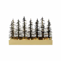 CHRISTIANIA 1739 Lysestake 4 Lys Skog Gull 25,5cm x 15,8cm