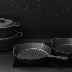 ASK Malm Grillpanne Støpejern Uten Emalje 28cm