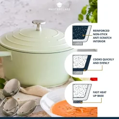 Lifetime Brands Europe ltd Masterclass Cast Aluminium Gryte 4L Mintgrønn