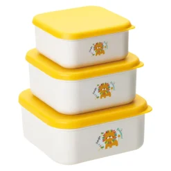 MINIS Play Oppbevaringsbokser 3 stk RPET Løve