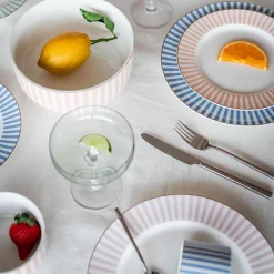 NOVA Abby Tallerken 26cm Blå m/Gullkant