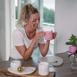 NOVA Dynamic Krus m/Tekst 450ml Hvit