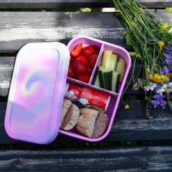 NOVA Dynamic Matboks 1200ml Silikon 3 Rom Rosa Batikk