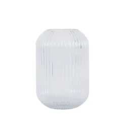 NOVA Edge Vase m/riller Klar 22cm