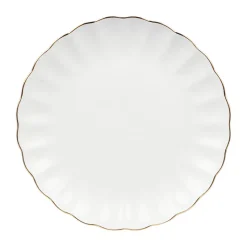 NOVA Lilly Tallerken 26cm Hvit m/Gullkant