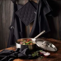 PILLIVUYT GOURMET Pillivuyt Somme Sautepanne med Lokk 24cm Rustfritt Stål