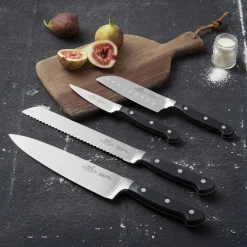 SABATIER Pluton Knivsett 4 Kniver Sort