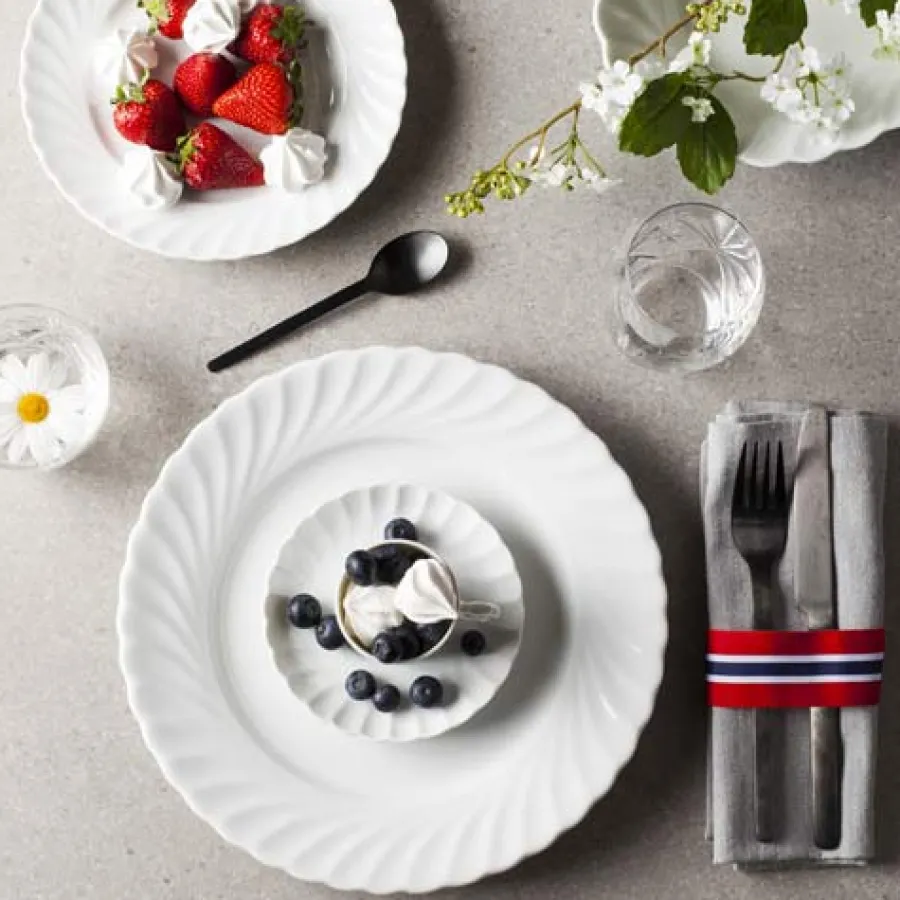 PORSGRUNDS PORSELÆNSFABRIK Porsgrunds Porselænsfabrik Bogstad Hvitt Kopp 13,5cl