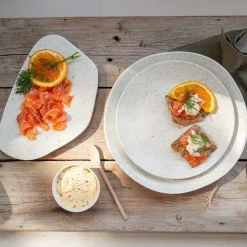 PORSGRUNDS PORSELÆNSFABRIK Porsgrunds Porselænsfabrik Natur Organisk Asjett 24cm Lys Granitt