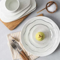 PORSGRUNDS PORSELÆNSFABRIK Porsgrunds Porselænsfabrik Natur Organisk Asjett 24cm Lys Granitt