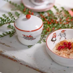 PORSGRUNDS PORSELÆNSFABRIK Porsgrunds Porselænsfabrik Nisseservise Skål med Lokk