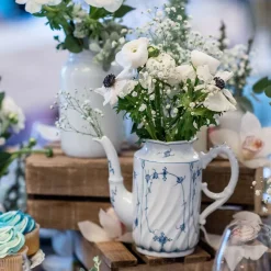 PORSGRUNDS PORSELÆNSFABRIK Porsgrunds Porselænsfabrik Bogstad Stråmønster Kaffekanne & Lokk