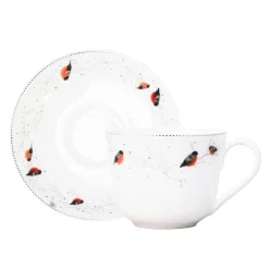 PORSGRUNDS PORSELÆNSFABRIK Porsgrunds Porselænsfabrik Dompap Kaffekopp 22 cl m/Skål 14 cm