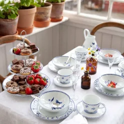 PORSGRUNDS PORSELÆNSFABRIK Porsgrunds Porselænsfabrik Bluebird Butterfly Kopp med Skål 23 cl