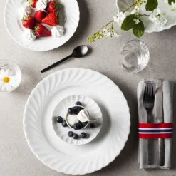 PORSGRUNDS PORSELÆNSFABRIK Porsgrunds Porselænsfabrik Bogstad Hvitt Underskål 15,5cm