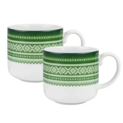 PORSGRUNDS PORSELÆNSFABRIK Porsgrunds Porselænsfabrik Marius Trend Krus 25 cl Grønn 2pk