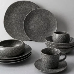 PORSGRUNDS PORSELÆNSFABRIK Porsgrunds Porselænsfabrik Natur Tallerken 26cm Mørk Granitt