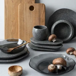 PORSGRUNDS PORSELÆNSFABRIK Porsgrunds Porselænsfabrik Natur Tallerken 26cm Mørk Granitt