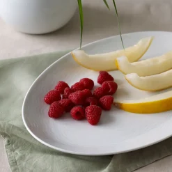 PORSGRUNDS PORSELÆNSFABRIK Porsgrunds Porselænsfabrik Bølge Hvitt Ovalt Serveringsfat 39cm