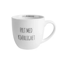 PORSGRUNDS PORSELÆNSFABRIK Porsgrunds Porselænsfabrik Hashtag Krus 38 cl Fylt Med Kjærlighet