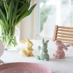 SEASONS Påskeharer 3pk i Pastellfarger