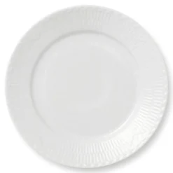 ROYAL COPENHAGEN Hvit Halvblonde Asjett 22cm