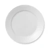 ROYAL COPENHAGEN Hvit Riflet Tallerken 27cm