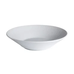 ROYAL COPENHAGEN Hvit Riflet Dyptallerken 24cm