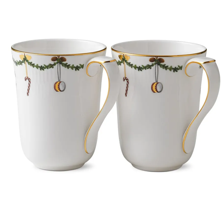 ROYAL COPENHAGEN Stjerneriflet Jul Krus 33cl 2pk
