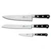 SABATIER Licorne Knivsett 3 Kniver Stål/Svart