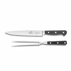 SABATIER Pluton Tranchèrsett 2 Deler Stål/Svart