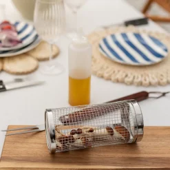 SEASONS BBQ Grillkurv Rustfritt Stål 9,5 X 20.5cm