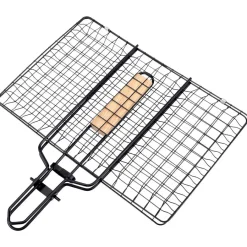 SEASONS BBQ Grillrist Sammenleggbar Jern m/Non-Stick 36,5X34,5cm