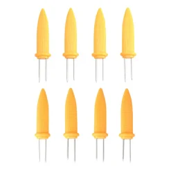 SEASONS BBQ Maisholder Rustfritt Stål m/Plasthåndtak 8pk