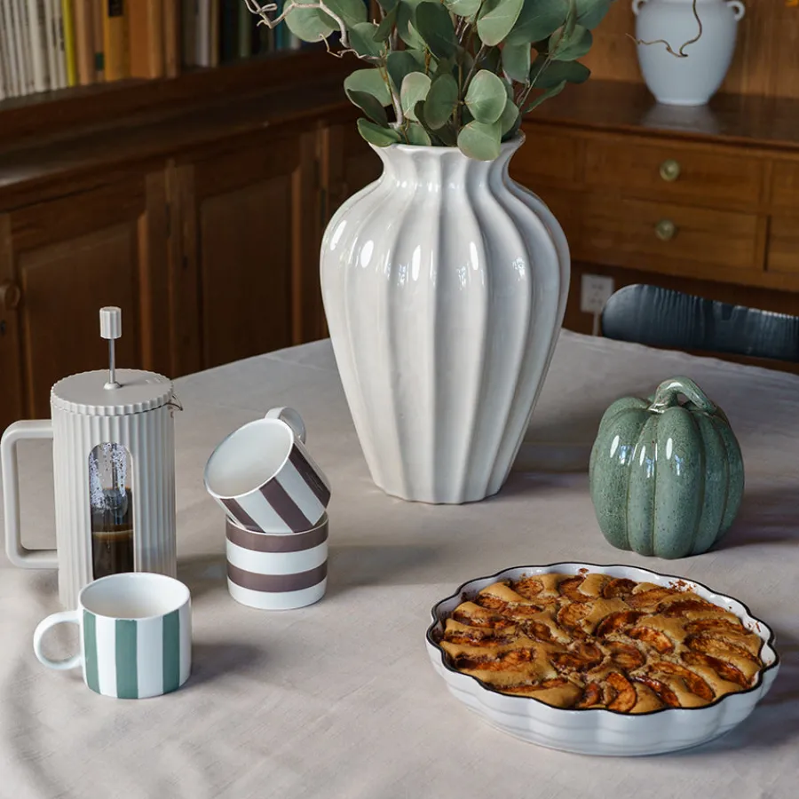 SEASONS Fall Collection Krus 28cl Liggende Striper Burgunder