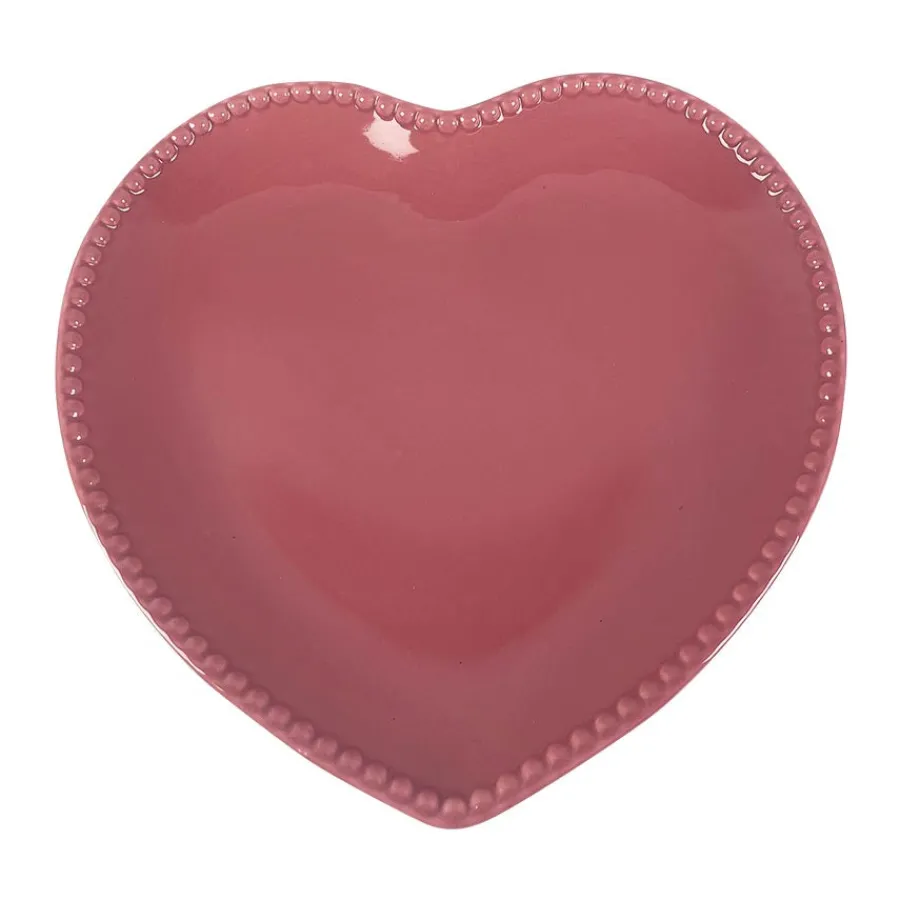 SEASONS Love Collection Hjerteformet Tallerken 25cm Rosa